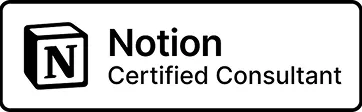 Notion Certified Consultant のバッジ